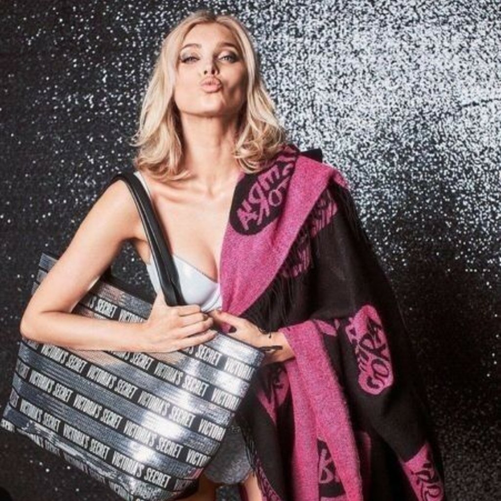 Vs Sequin Bling Tote Bag W/ Wristlet & Blanket Brand New!